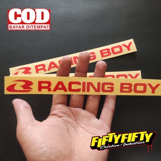 สติกเกอร์ตัด Rcb RACING BOY สําหรับติดตกแต่งหมวกกันน็อค รถจักรยานยนต์ รถยนต์