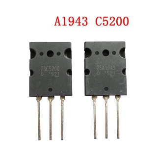 หลอดเสียง A1943 C5200 2SC5200 2SA1943 TO-3P 1 ชิ้น