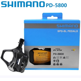 Shimano 105 PD-R5800 ที่เหยียบจักรยาน ระบบ SPD-SL คลีทแพลตฟอร์ม มืออาชีพ รวม SH11 6°บันไดคลีท