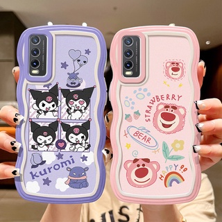 เคส Vivo Y20 เคส Vivo Y12S เคส Vivo Y20S เคส Vivo Y12A เคส Vivo Y20SG Y20S G ซิลิโคน ลายคลื่น เคสป้องกัน การ์ตูน เต็มขอบ นิ่ม