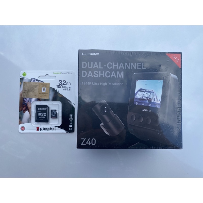 กล้องบันทึกติดรถยนต์ DDPAI Z40 GPS เป็นชุดกล้องบันทึกหน้าและหลัง ...