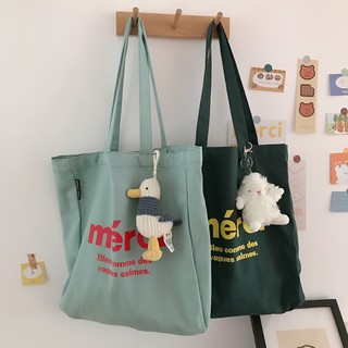 สินค้า กระเป๋าผ้า Merci พร้อมส่ง ◡̈ (MN002)