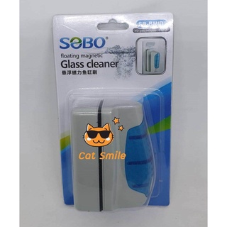 Sobo แปรงแม่เหล็กทำความสะอาดตู้ปลา แปลงขัดตู้ปลา Glass Cleaner Size กลาง เหมาะกับตู้เล็กๆไม่เกิน 36 นิ้ว