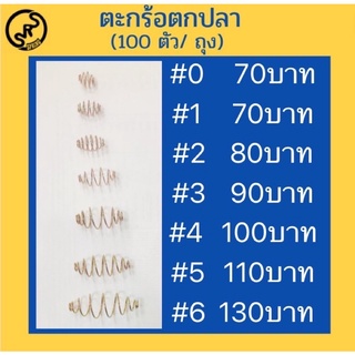 ราคาและรีวิวตะกร้อตกปลา เบอร์0-6 (ประมาณ100ตัว/ถุง) สำหรับนักตกปลา DIY