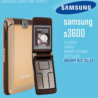 โทรศัพท์มือถือซัมซุง SAMSUNG S3600i (สีทอง)  มือถือฝาพับ ใช้ได้ทุกเครื่อข่าย  3G/4G จอ 2.2นิ้ว โทรศัพท์ปุ่มกด ภาษาไทย