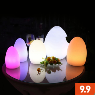 Cancer309 โคมไฟตั้งโต๊ะ Led Rgbw รูปไข่ 16 สี พร้อมรีโมตคอนโทรล สําหรับบ้าน บาร์ Ktv