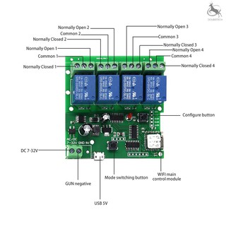 D &amp; B Ewelink 4 Ch Dc 5v 12v 32v อุปกรณ์เชื่อมต่อสายเคเบิ้ล