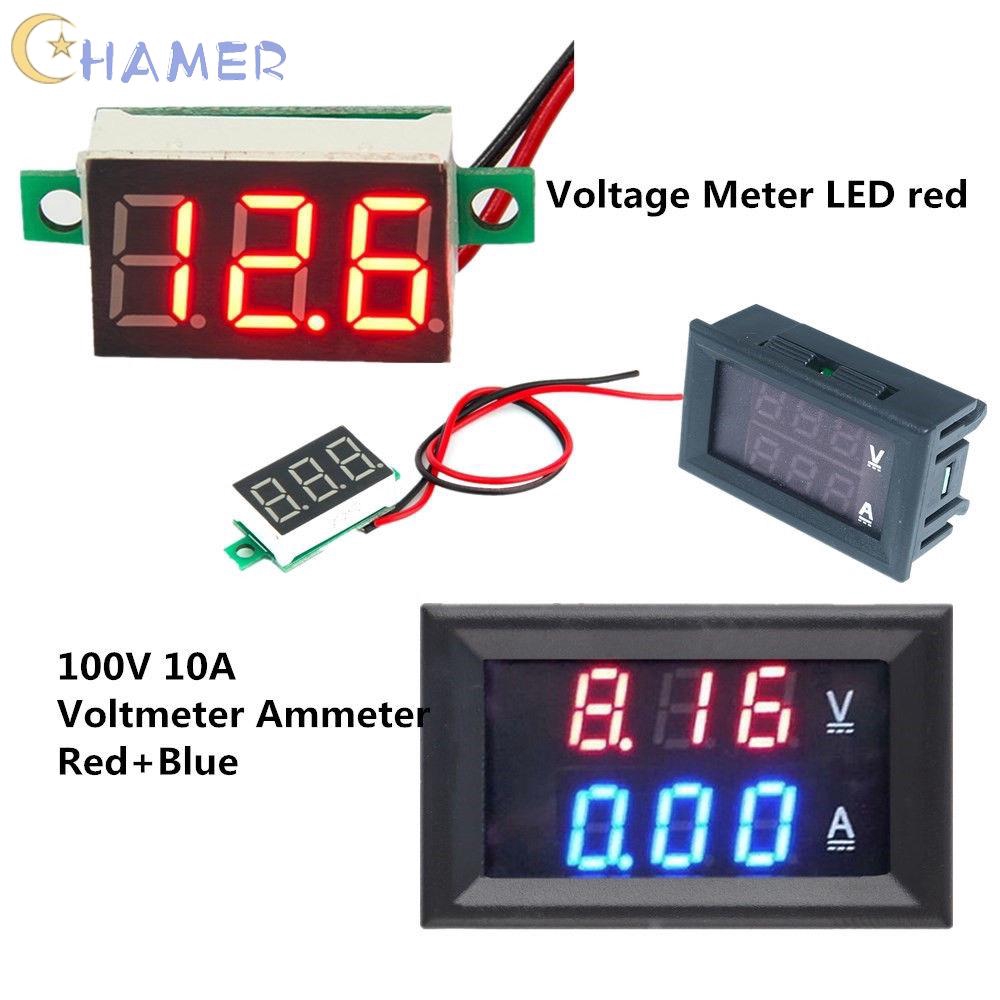 เครื่องวัดโวลต์มิเตอร์ดิจิตอล-led-dc-100-v-10a