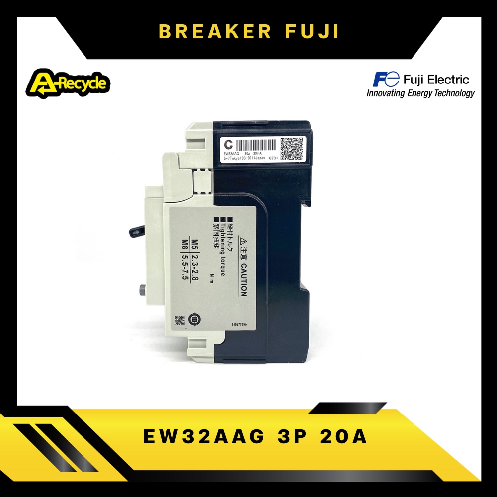 fuji-elcb-ew32aag-3p-20a-30ma-100-230vac-breaker