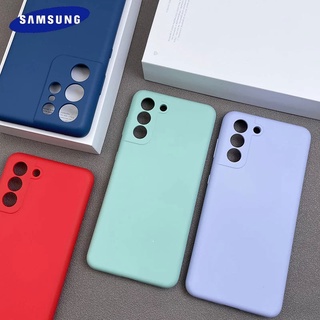เคสโทรศัพท์มือถือ ซิลิโคน กันกระแทก สีพื้น สําหรับ Samsung Galaxy S21 S20 FE Ultra S10 Plus S21 + S20 + S10 + 5G 4G 2022