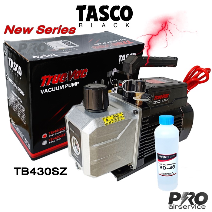 ราคาและรีวิวTASCO แว็คคั่มปั้ม TB430SZ Singel Stage แว็คคั่ม ไล่อากาศ ทำสุญญากาศ VACUUM PUMP 3.0 cfm