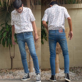 ภาพหน้าปกสินค้าCc jeans 170 ชาย กางเกงยีนส์ผู้ชาย slim  กระดุม สีฟอกแฟชั่น ที่เกี่ยวข้อง