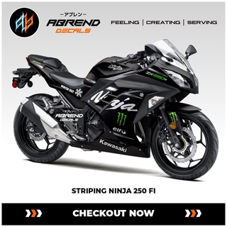 สติกเกอร์ ลาย Ninja 250 Fi Livery Winter Test Kawasaki Ninja Fi Old สําหรับติดตกแต่งรถจักรยานยนต์