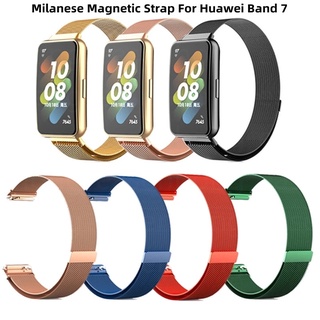 สายนาฬิกาข้อมือ สเตนเลส โลหะ อุปกรณ์เสริม สําหรับ Huawei Band 7 Huawei band7