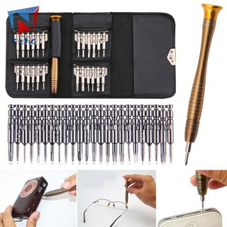 ExhG❤❤❤High quality 25pcs Screwdriver Mini Repair Precision Tool Kit Set Portable For Eyeglasses Laptop Watch @TH
