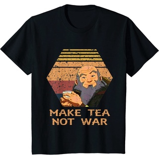 เสื้อยืด ผ้าฝ้าย พิมพ์ลาย Make Tea Not War Peaceful Samurai Tea Drinker สําหรับผู้ชาย