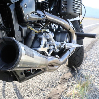 Vance &amp; Hines Stainless 2-Into-1 Upsweep Exhaust For Harley Softail​ 2018​-2020​ Made​ in USA​