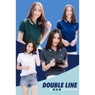 เสื้อโปโลบลูตัส Bulltus Brand รุ่น double line ทุกสี เก็บเงินปลายทางได้