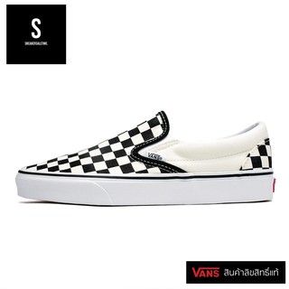 สินค้า Vans Classic Slip On Checkerboard Black White รองเท้าผ้าใบแบบแวนส์ แบบสวม