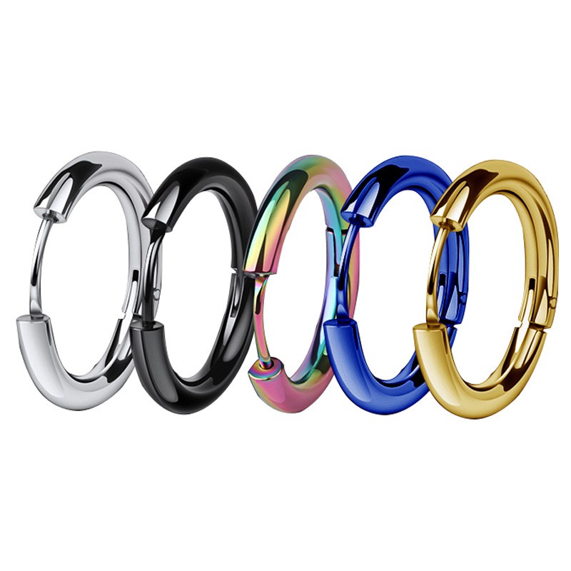 ต่างหูห่วงสแตนเลสวงกลมสไตล์พังก์-unisex-1-ชิ้น