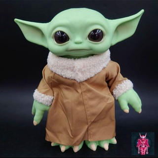 👽 โมเดล Baby Yoda ตัวใหญ่ 27 cm. แบบยืน มีขา งานสวยมากๆ หัวเป็นงาน Soft เสื้อทำจากผ้านุ่ม น่ารัก ราคาถูก พร้อมส่ง 👽