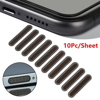 สติกเกอร์ฟิล์ม ป้องกันฝุ่น ขนาดเล็ก สําหรับติดลําโพง IPhone 10 ชิ้น ต่อแผ่น