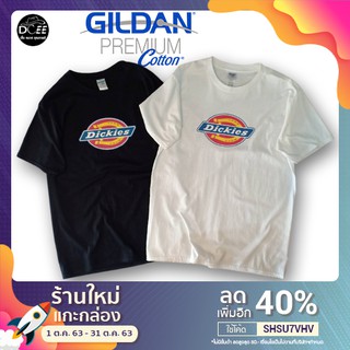 Dcee Shop เสื้อยืด เสื้อลาย Dickies งานป้าย GILDAN / Premuim cotton100% ผ้าคุณภาพดี ใส่สบาย ไม่ย้วย