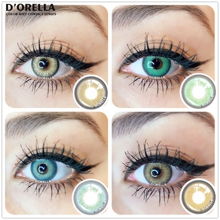 Dorella คอนแทคเลนส์สีธรรมชาติ สําหรับแต่งหน้า 1 คู่