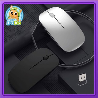 เมาส์ไร้สาย Wireless Mouse เมาส์ เสียงปุ่มเงียบ เมาส์ไร้สาย พกพาสะดวก เมาส์บลูทูธไร้สาย รุ่นใส่ถ่าน