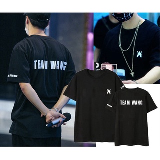 เสื้อยืดทีมหวัง Team wang  JACKSON WANG GOT7    เสื้อยืดชายหญิง เสื้อยืดผ้า Cotton 100% -R