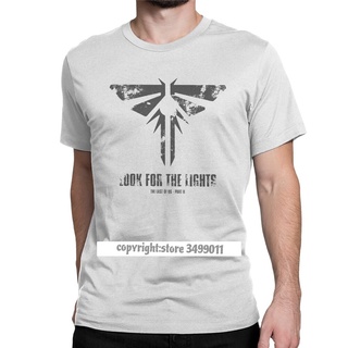T-shirt  เสื้อยืดลําลอง ผ้าฝ้าย 100% แขนสั้น คอกลม พิมพ์ลายหิ่งห้อย The Last Of Us Firefly Ellie Fireflies Joel Tlou Vid