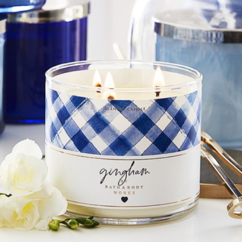 bath-amp-body-works-กลิ่น-gingham-3-wick-candle-411กรัม-ของแท้