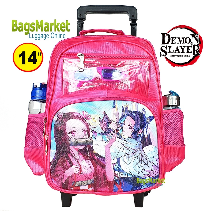 bagsmarket-kids-luggage-14-ขนาดกลาง-m-wheal-กระเป๋าเป้มีล้อลากสำหรับเด็ก-กระเป๋านักเรียน-เจ้าหญิง-สไปเดอร์แมน