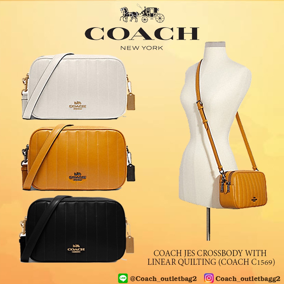 COACH Jes Crossbody With Linear Quilting((C1569) Shopee Thailand