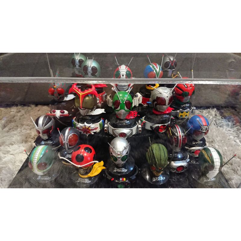 used-kamen-mask-rider-amp-light-up-base-amp-belts-tribute-collection-showa-heisei-bandai-หัวมด-หัวมดแดง-หัวมดเอ็กซ์