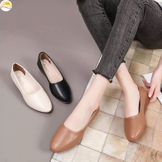 ภาพหน้าปกสินค้าผู้หญิงรองเท้าสวมส้นแบนผู้หญิงสบายทำงาน รองเท้าแบนสุภาพสตรีความสะดวกสบาย ที่เกี่ยวข้อง