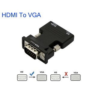 HDMI To VGA HDMI ชายหญิง VGA VGA Converter 3.5มม.อะแดปเตอร์1080P FHD Video สำหรับ PC แล็ปท็อปทีวีโปรเจคเตอร์