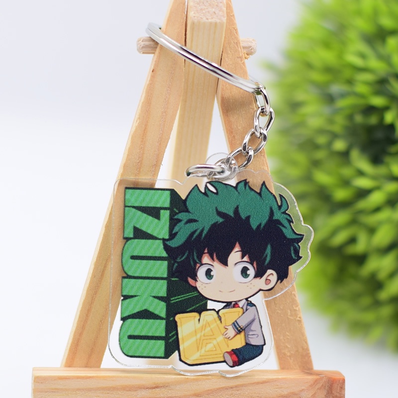 พวงกุญแจจี้อะคริลิคใสลายการ์ตูนอนิเมะญี่ปุ่น-my-hero-academia-boku-hero