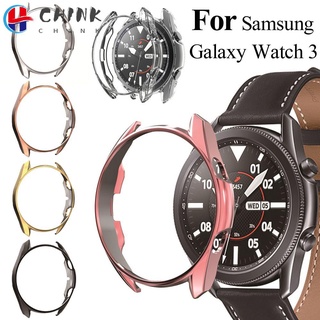 CHINK Plating Soft TPU Protective Case Bumper Cover Watch Shell Protector for Samsung Galaxy Watch 3 41mm 45mm