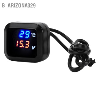 B_Arizona329 เครื่องวัดอุณหภูมิโวลต์มิเตอร์ Dc12V 3 In 1 พร้อมที่ชาร์จ Usb กันน้ํา แบบเปลี่ยน สําหรับ Kawasaki