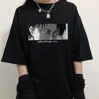 Summer new Japanese anime Attack on Titan T-shirt large size short sleeve loose streetwear tees casual Harajuku women