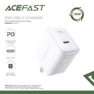 ACEFAST Wall USB Charger USB-C GaN (PD30W) (US) หัวชาร์จเร็ว Fast Charing อเดปเตอร์