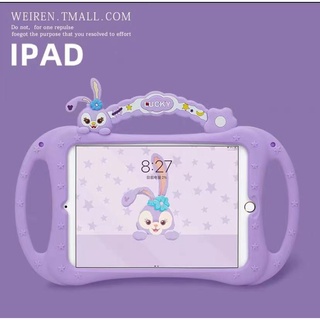iPad case การ์ตูน น่ารัก กระต่ายสีม่วง 2020 ipad Gen8 pro 9.7 pro 10.5 เคสiPad,Air1 Air3 Air4 mini4 5 11pro เคสซิลิโคน