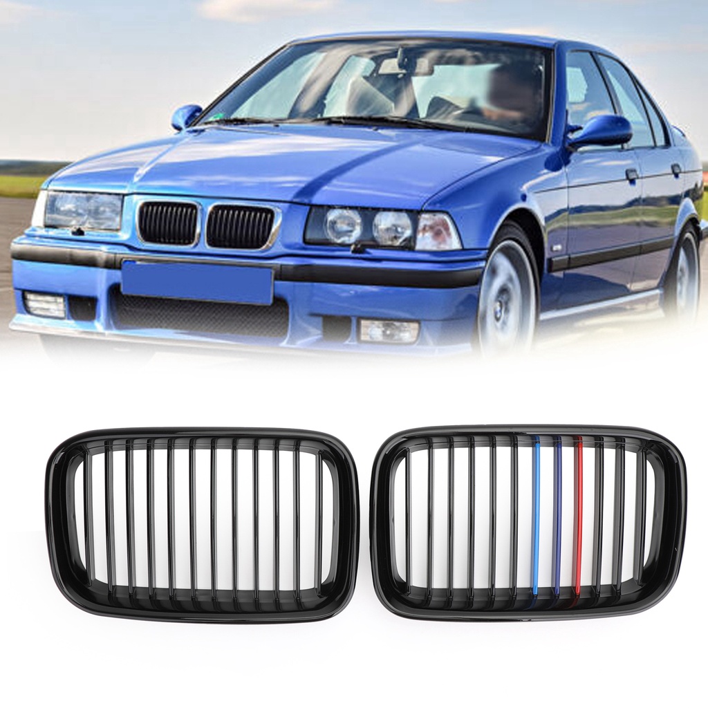 2-กระจังหน้าผ้าคลุมไตสีดำ-สำหรับ-bmw-3-series-e36-1990-1996