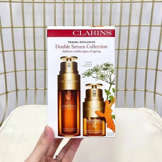 Clarins เอสเซ้นส์สารสกัดคู่ 50 มล. + อายครีม สารสกัดจากคู่ 15 มล. สองชิ้น