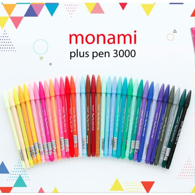ภาพหน้าปกสินค้า(ชุดที่1/2) ปากกาโมนามิชุด 24,36,48 สี ปากกาสีน้ำพลัสเพน 3000 แบบเซท Monami Plus Pen 3000