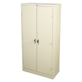 File cabinet HIGH CABINET STEEL KWS-183-MC IVORY Office furniture Home &amp; Furniture ตู้เอกสาร ตู้เหล็กสูงบานเปิดทึบ LUCKY