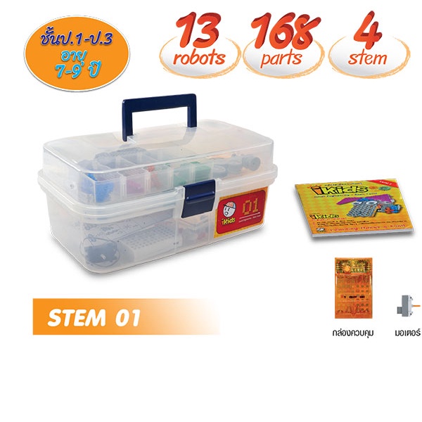 edutoy-ชุดหุ่นยนต์-stem-หลักสูตร-ikids-level-1-ของเล่น