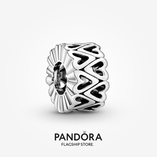 Pandora จี้รูปหัวใจ ฉลุลาย ของขวัญวันเกิด สําหรับสุภาพสตรี p825