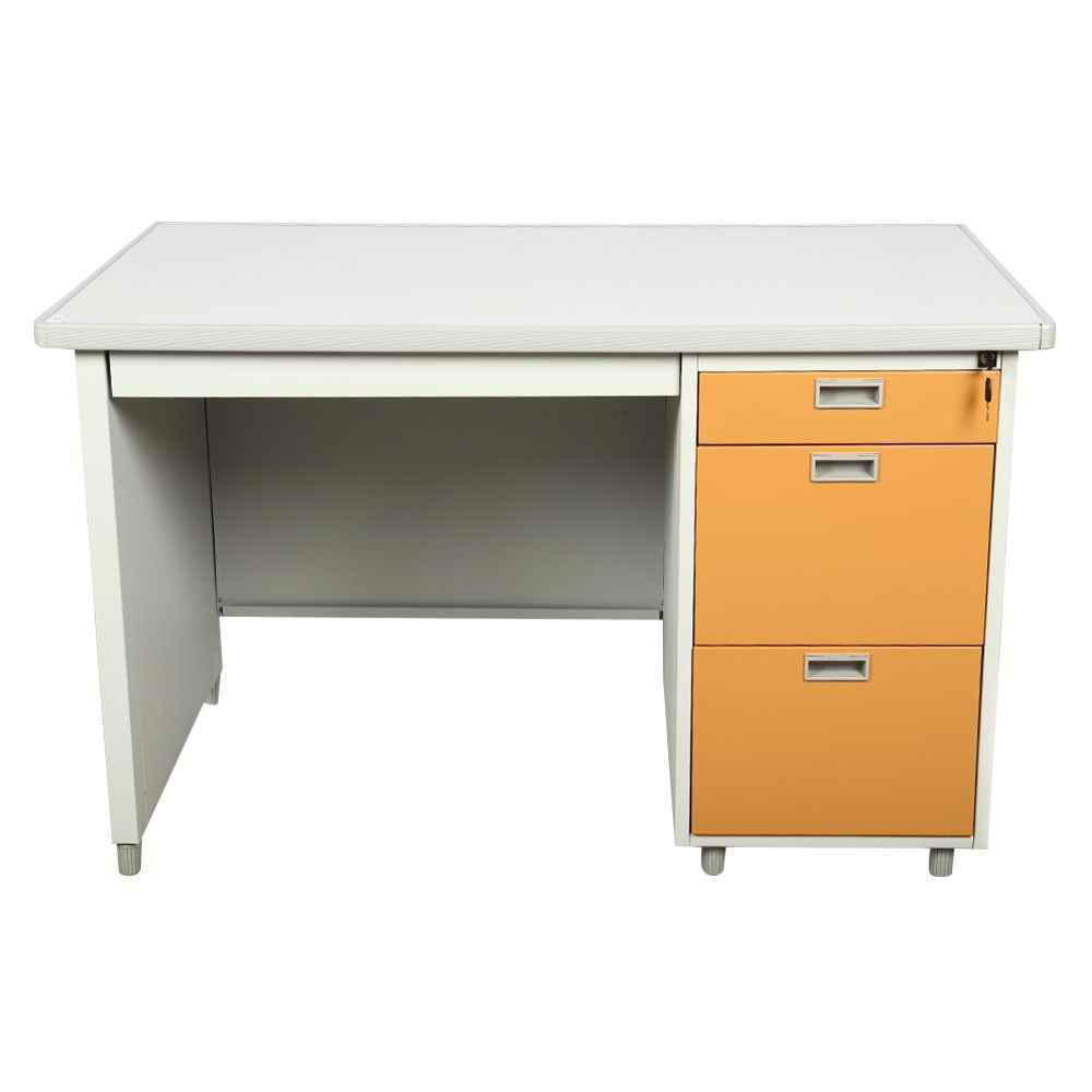 desk-desk-steel-120cm-dx-40-3-eg-brown-office-furniture-home-amp-furniture-โต๊ะทำงาน-โต๊ะทำงานเหล็ก-lucky-world-dx-40-3-eg
